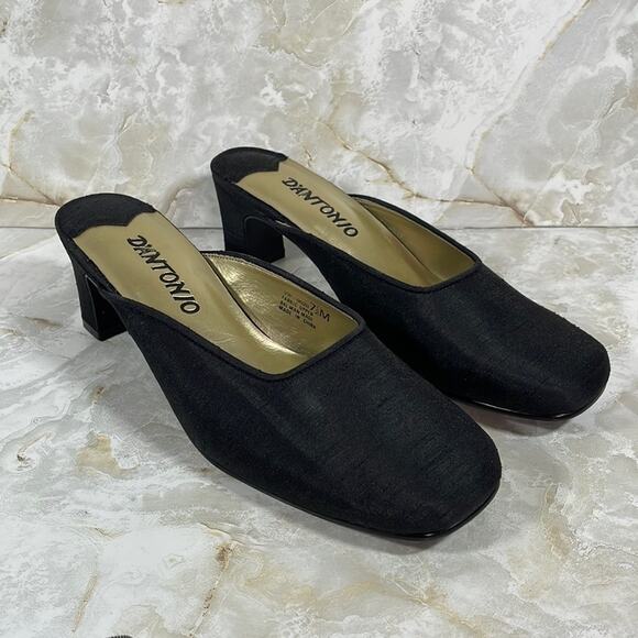 NWOB D’Antonio VIP square toe mules/clogs/slip on heels - Picture 1 of 6